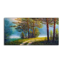 obraz-akrylowy-140x70-scienny-krajobraz-lato-las