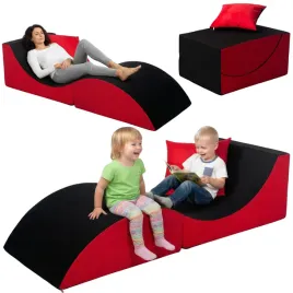 fotel-relakacyjny-3-w-jednym-sofa-pufa-stolik-kolor-czarno-czerwony