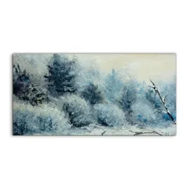 obraz-akryl-140x70-nowoczesny-zima-krajobraz-las
