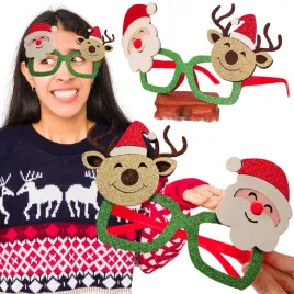 okulary-swiateczne-mikolaj-renifer-plastikowe-okulary-boze-narodzenie