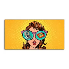 obraz-akryl-140x70-z-grafika-kobieta-okulary-winyl