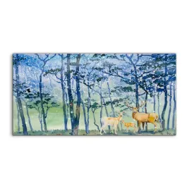 fotoobraz-140x70-nowoczesny-snieg-zima-jelen-las