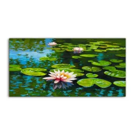 obraz-akrylowy-140x70-scienny-lilie-wodne-roslina