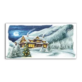 obraz-akryl-140x70-na-prezent-domek-w-gorach-zima