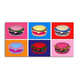 obraz-akryl-140x70-wiszacy-burger-jedzenie-sztuka