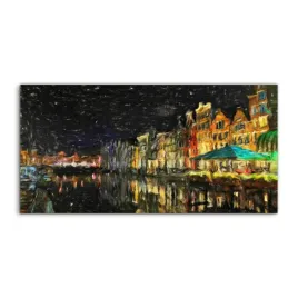 obraz-akryl-140x70-nowoczesny-miasto-noc-amsterdam
