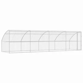 kenel-dla-psow-4-szt-srebrny-8-x-2-x-2-m-stal-galwanizowana