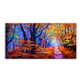 fotoobraz-140x70-cm-nowoczesny-las-jesien-drzewa