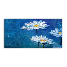 obraz-akryl-140x70-wiszacy-natura-kwiaty-stokrotki