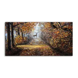 fotoobraz-140x70-na-sciane-las-jesien-jelen-drzewa