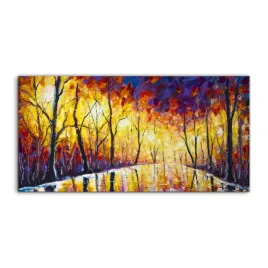 fotoobraz-140x70-scienny-akwarele-las-park-wiszacy