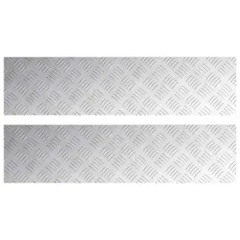 stopien-prostokatny-2-szt-srebrny-100-x-25-cm-aluminium