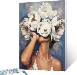 malowanie-po-numerach-kobieta-z-kwiatami-nowoczesny-styl-40-50-cm-diy