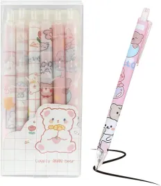 dlugopisy-zelowe-kawaii-z-misiami-05-mm-6-sztuk