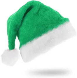 czapka-swiateczna-mikolaja-zielona-aksamitna-unisex