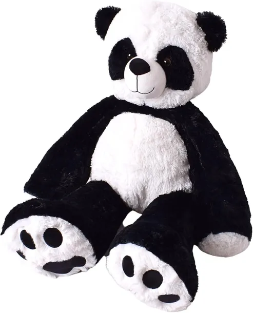 MIS PANDA PLUSZOWY XXL 100 CM OLBRZYMI PRZYTULAK DO SIEDZENIA I LEZENIA BIG