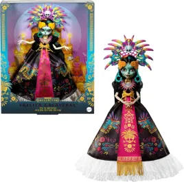 lalka-skelita-calaveras-dia-de-muertos-2025-z-azteckimi-akcesoriami