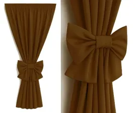 zaslona-brazowa-290-cm-z-kokarda-na-tasmie-tunel-zabki-145x290