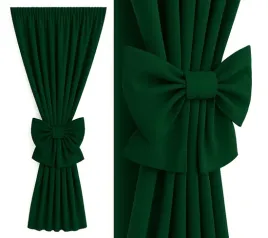 zaslona-zielona-ciemna-295-cm-z-kokarda-na-tasmie-tunel-zabki-145x295