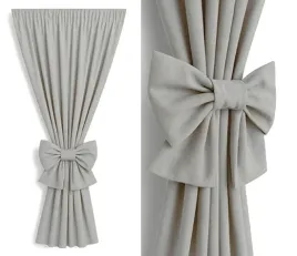 zaslona-szarobezowa-210-cm-z-kokarda-na-tasmie-tunel-zabki-145x210