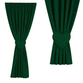 zaslona-zielona-ciemna-255-cm-z-sercem-na-tasmie-tunel-zabki-145x255