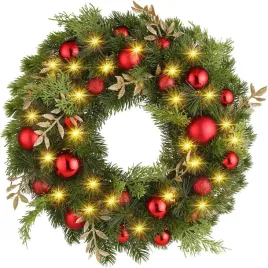 wieniec-bozonarodzeniowy-led-40-cm-z-timerem-i-ozdobami-swiatecznymi