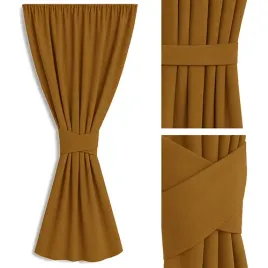 zaslona-musztardowa-205-cm-z-paskiem-na-tasmie-tunel-zabki-145x205