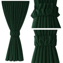 zaslona-zielona-ciemna-275-cm-z-opaska-na-tasmie-tunel-zabki-145x275