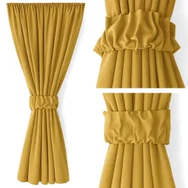 zaslona-musztardowa-300-cm-z-opaska-na-tasmie-tunel-zabki-145x300