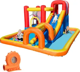 zamek-do-skakania-z-dmuchawa-zjezdzalnia-na-sucho-wode-400-x-320-x-200-cm