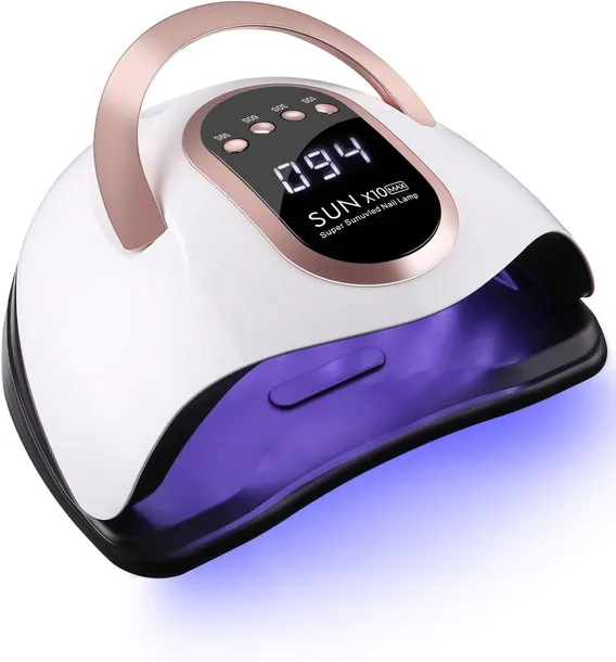 Lampa UV do paznokci akrylowych, lampa 60 LED, z timerem 10/30/60/99s