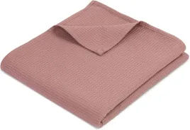 przytulny-koc-100percent-bawelna-wzor-waflowy-150-x-200-cm-rozowy