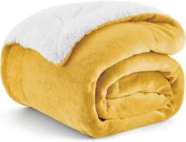 puszysty-koc-polarowy-130-x-150-cm-narzuta-na-sofe-zolty