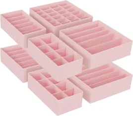 zestaw-8-przegrodek-do-szuflad-skladany-organizer-rozowy