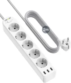 listwa-zasilajaca-z-5-gniazdami-pradowymi-i-3-gniazdami-usb-4000-w-2m