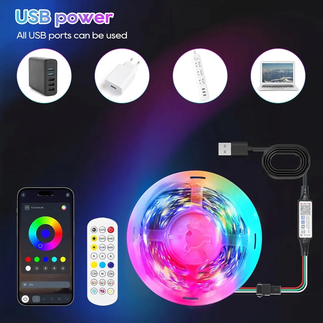 tasma-led-rgbic-1m-bluetooth-usb-pilot-stan-nowy