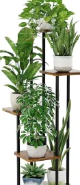 regal-na-rosliny-5-poziomow-drabinka-drewno-metal
