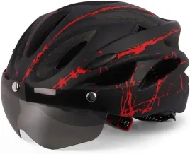 kask-rowerowy-z-okularami-magnetycznymi-regulowany