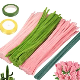 druciki-szenilowe-do-rekodziel-320-el-rozowo-zielone-30-cm-diy-dekoracje