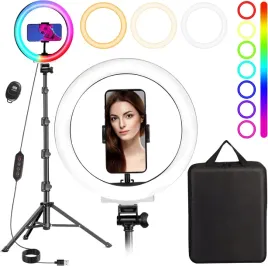 lampa-pierscieniowa-rgb-10-statyw-180cm-uchwyt-telefonu