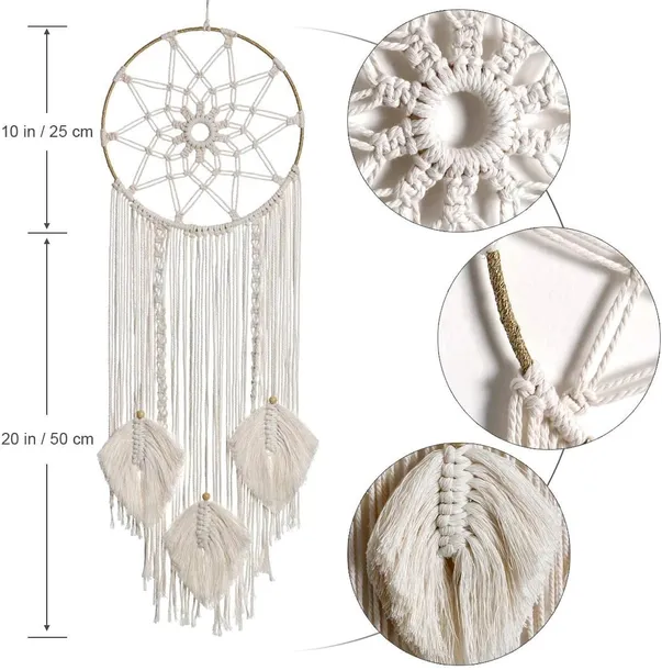 lapacz-snow-makrama-boho-dekoracja-scienna-fredzle-stan-nowy