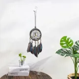 lapacz-snow-czarny-recznie-tkany-boho-dlugosc-30-cm