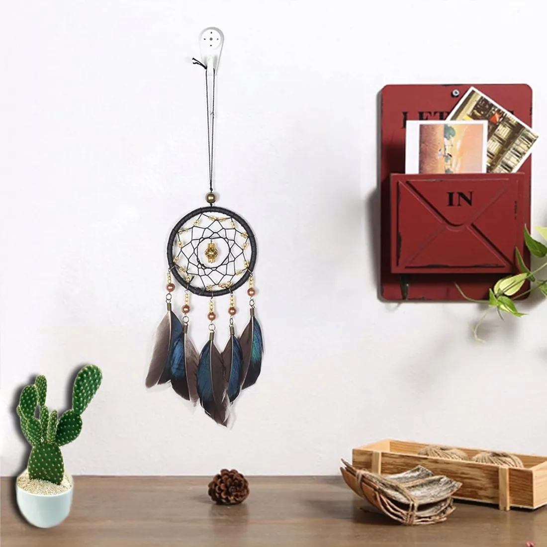 lapacz-snow-czarny-recznie-tkany-boho-stan-nowy