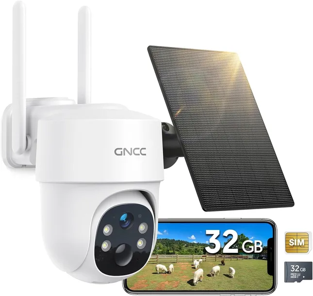 KAMERA ZEWNĘTRZNA 2K 4G LTE SOLARNA Z OBROTEM 360°