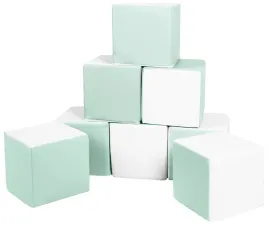 szesciany-zestaw-8-klockow-piankowych-kolor-bialy-mietowy