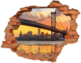 fototapeta-dziura-na-sciane-3d-most-filadelfia