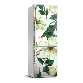 okleina-fototapety-na-lodowke-z-grafika-hibiskus