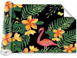 fototapeta-samoprzylepna-kwiaty-flamingi-416x254