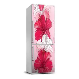 okleina-fototapety-lodowke-hibiskus-70x190