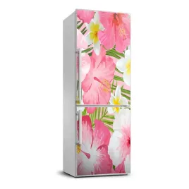 okleina-okleina-lodowke-tropikalne-kwiaty-70x190